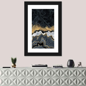 Black Gold River Wall Art