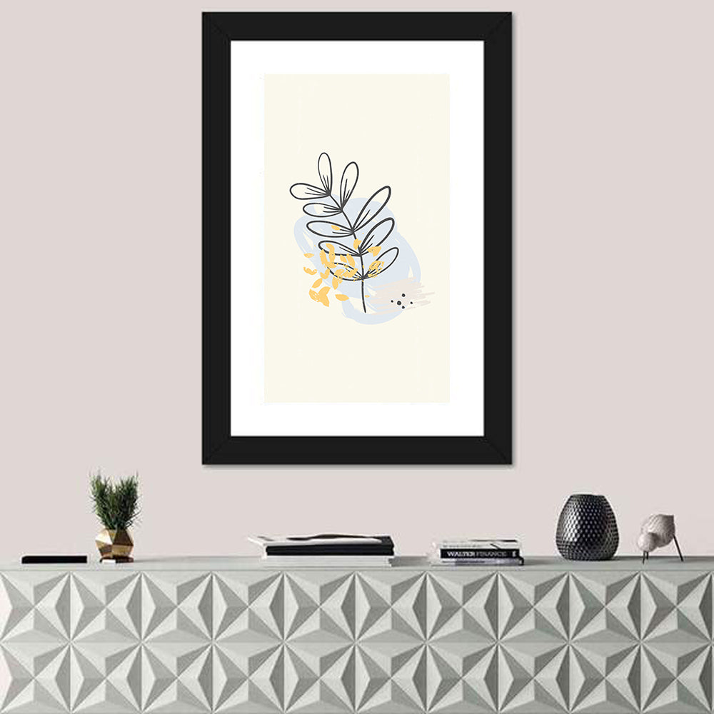 Falling Leaves Illustration Wall Art