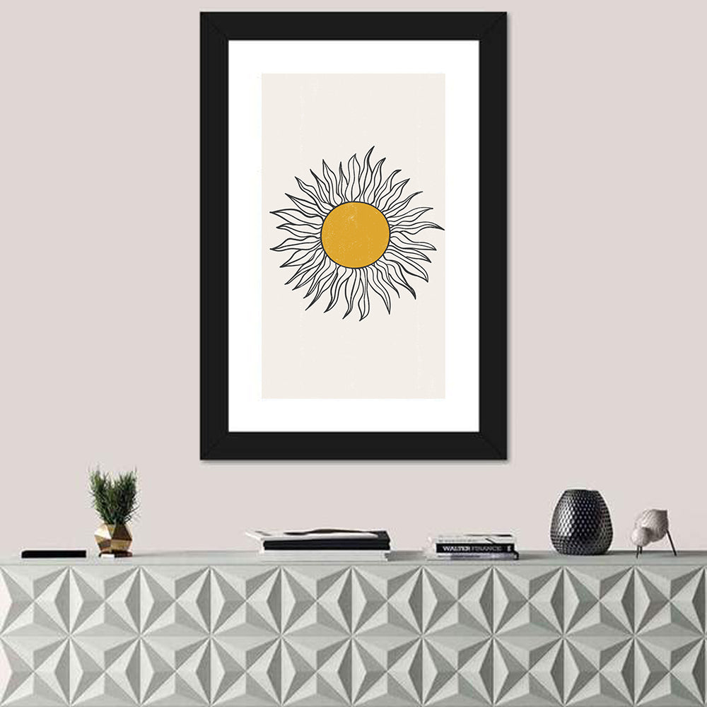 Hand Drawn Sun Study Wall Art