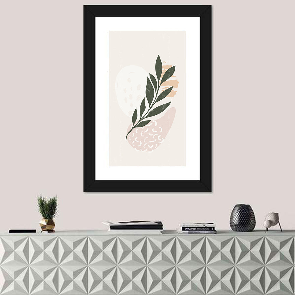 Boho Leaves Minimalist Wall Art