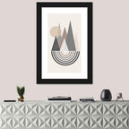 Minimalist Boho Pyramids Wall Art