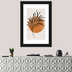 Long Palm Frond Minimalist Wall Art