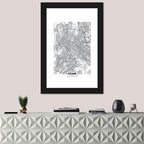 Rome City Map Wall Art