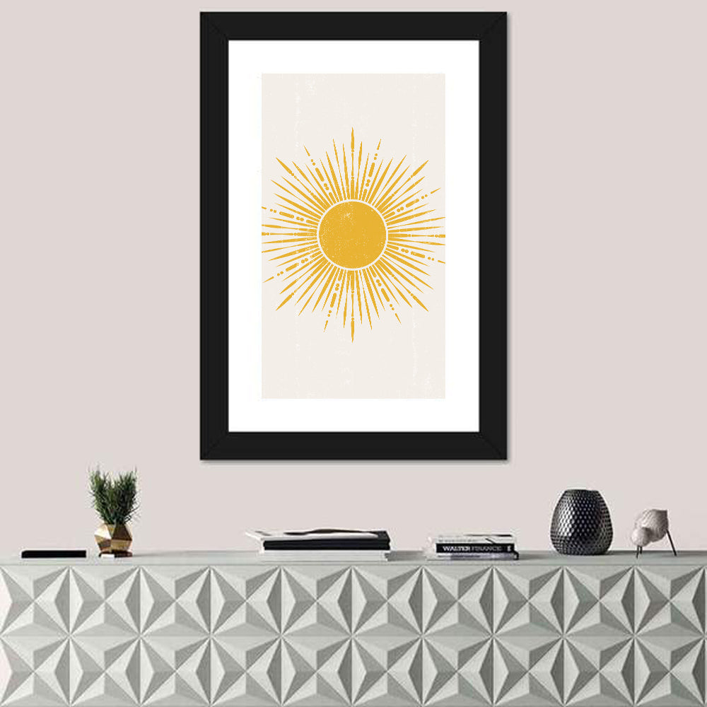 Golden Boho Sunburst Wall Art