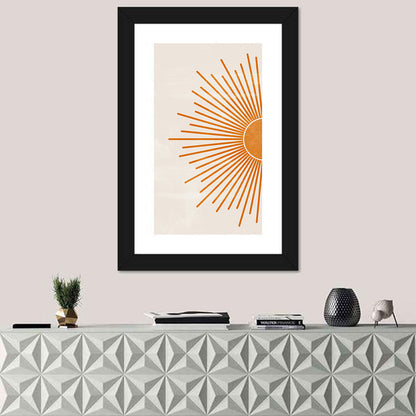 Sun Rays Minimalist Wall Art