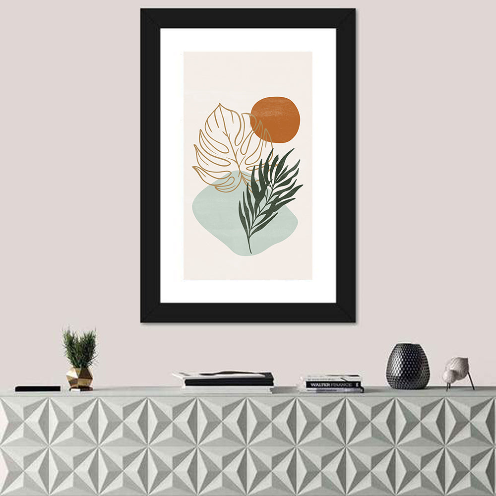 Monstera Sun Botanical Composition Wall Art