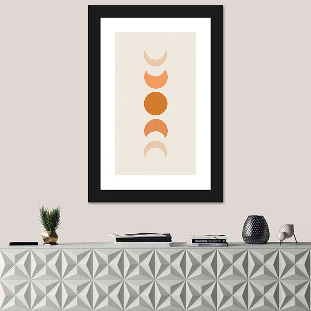 Minimalist Moon Phases Wall Art