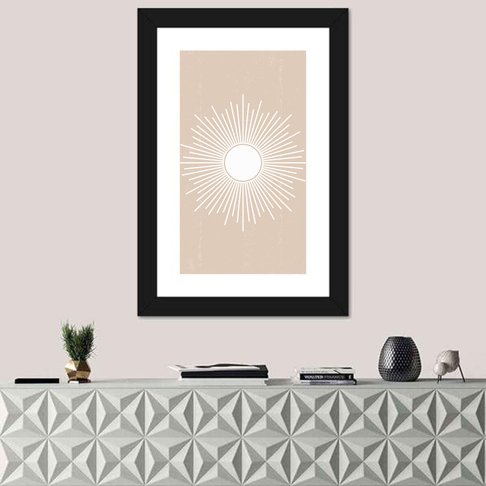 Boho Sun Mandala Wall Art
