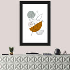 Palm Leaf with Circle Wall Art