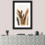 Tropical Boho Leaf Arches Wall Art
