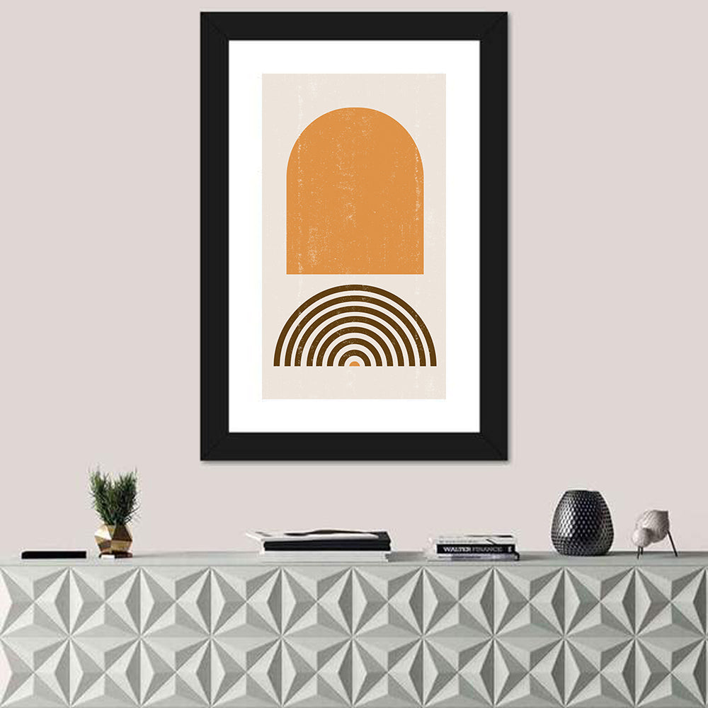 Burnt Sunrise Arch Study Wall Art