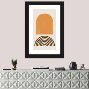 Burnt Sunrise Abstract Wall Art