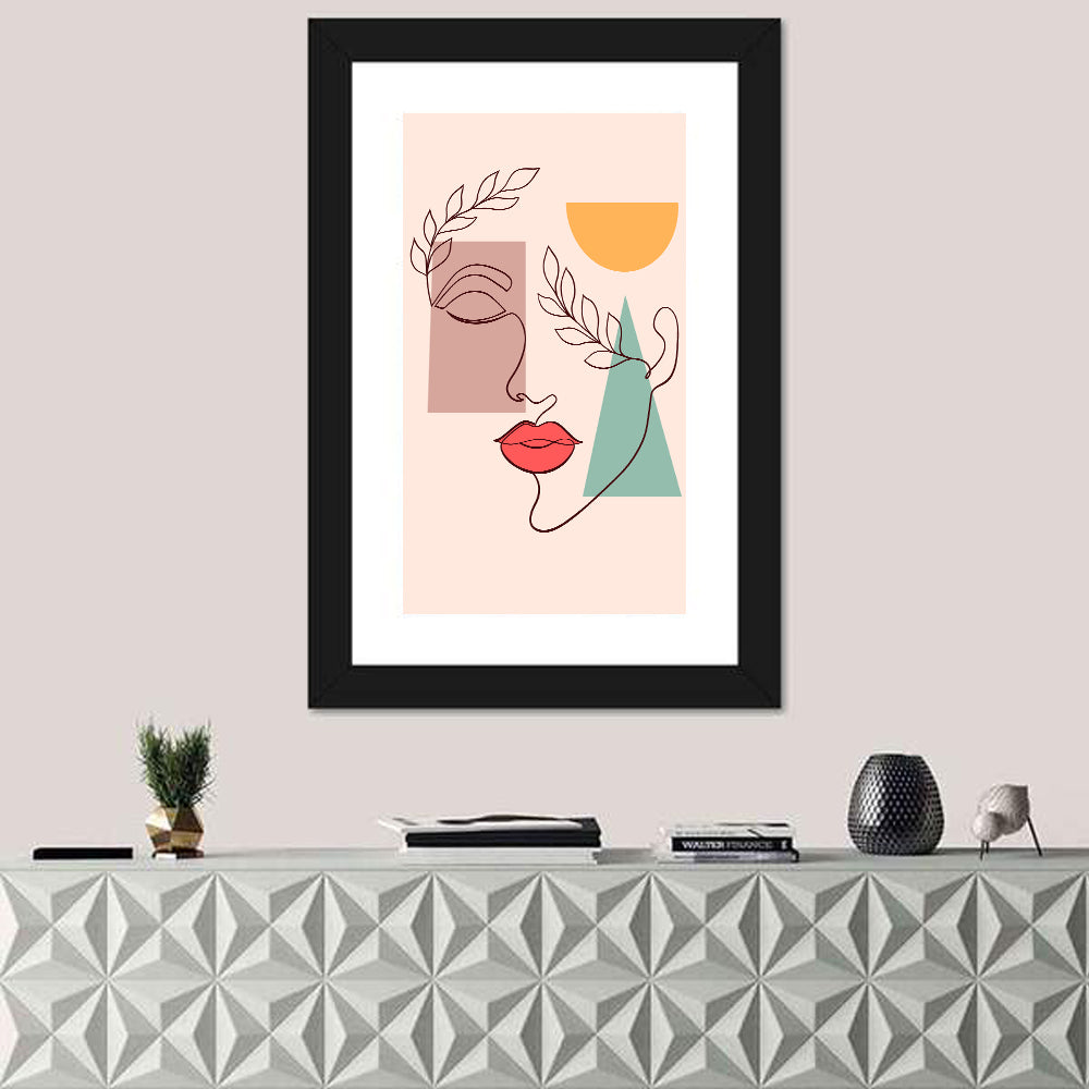 Minimal Woman Face Wall Art