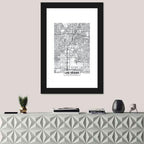 Las Vegas Street Grid Map Wall Art