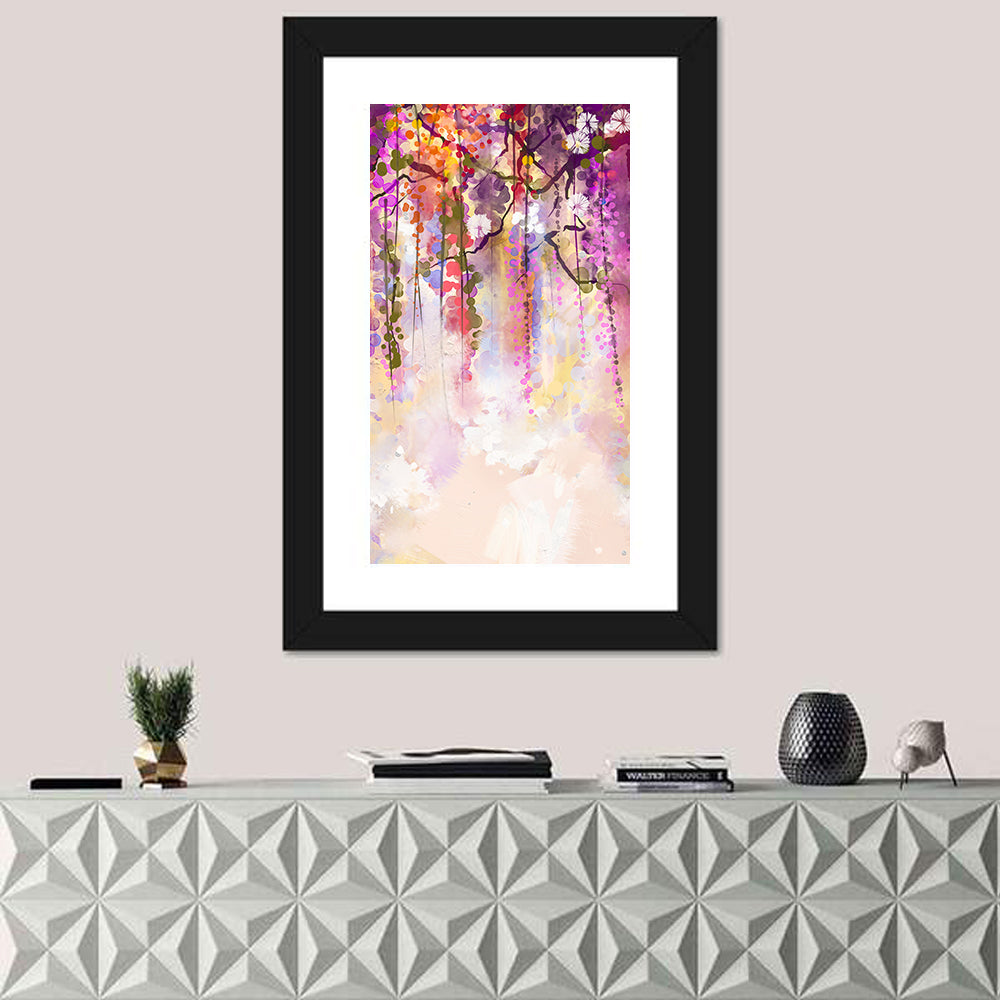Wisteria Floral Abstraction Wall Art