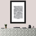 London Aerial Map Wall Art