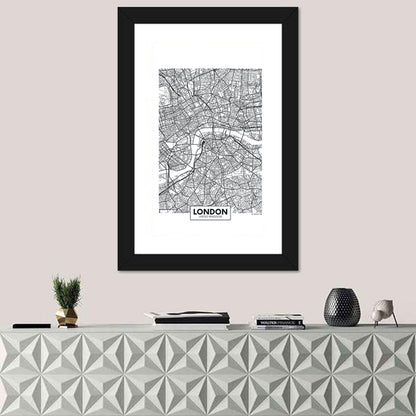 London City Map Wall Art