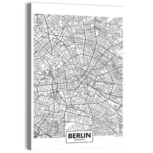 Berlin City Map Wall Art