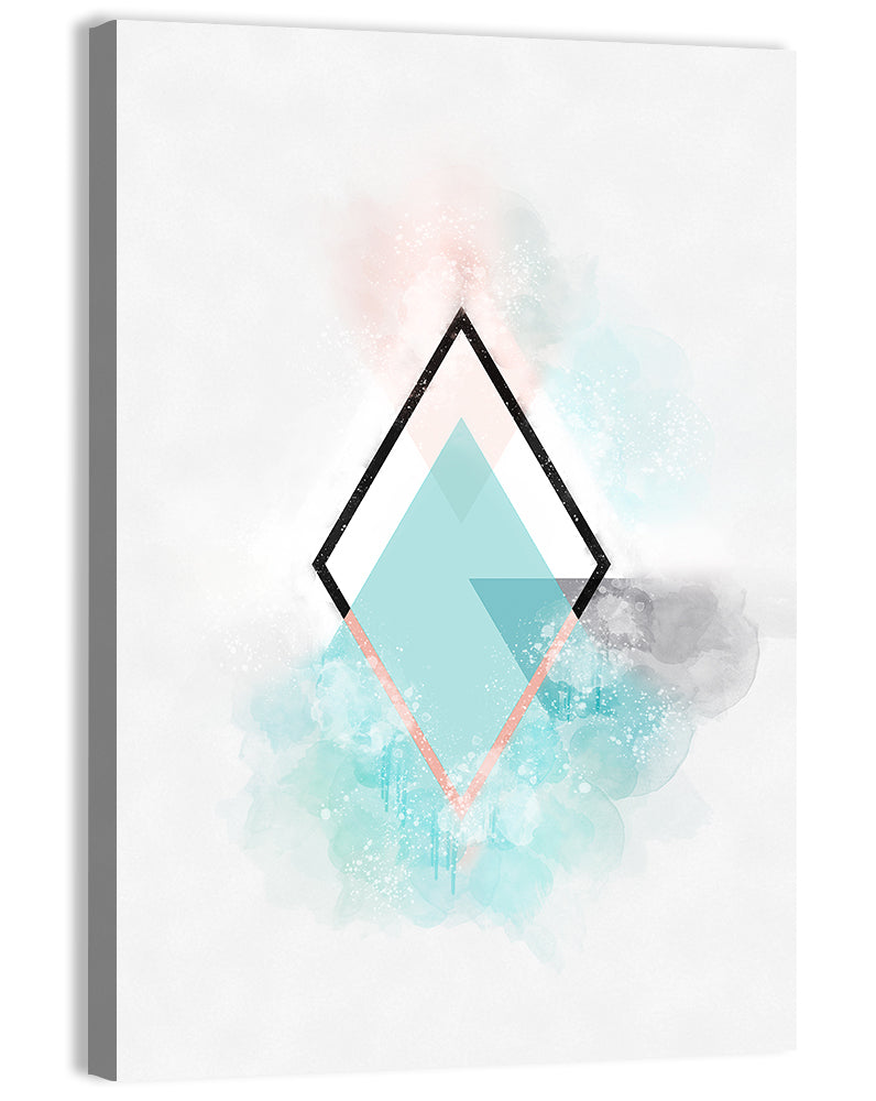 Scandinavian Diamond Geometry Wall Art