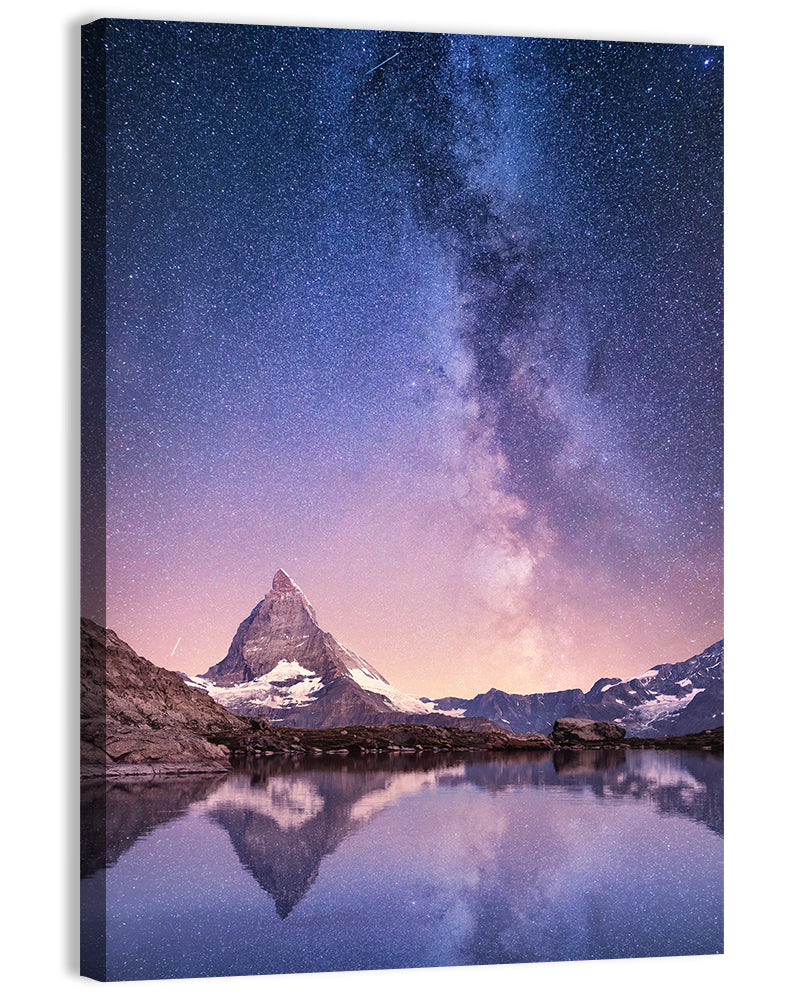 Matterhorn Starry Reflection Wall Art
