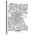 Dublin City Map Wall Art