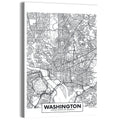 Washington D.c. Map Wall Art