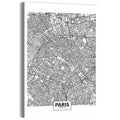 Paris Street Network Map Wall Art