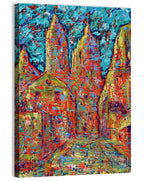 Gothic Spires Cityscape Wall Art