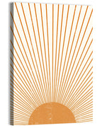 Distressed Sunburst Minimalist Wall Art