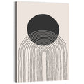 Minimalist Black Sun Wall Art