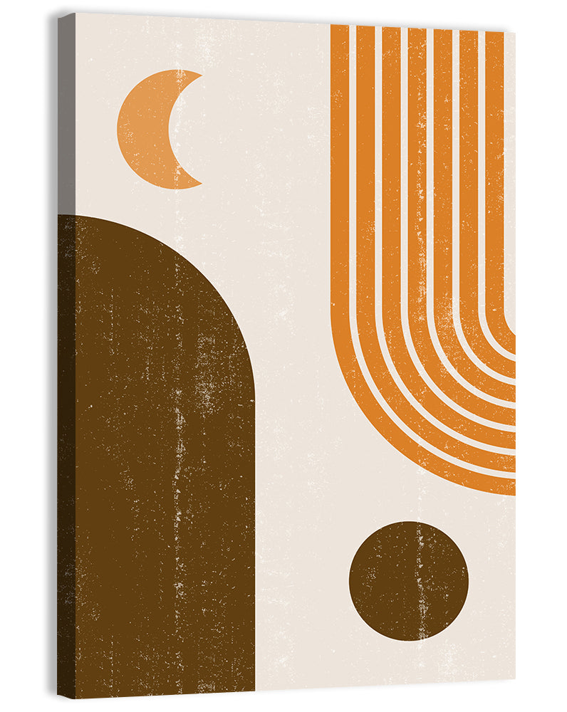 Crescent Moon Arch Abstract Wall Art, canvas print, portrait