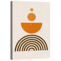 Stacked Orange Sun Wall Art