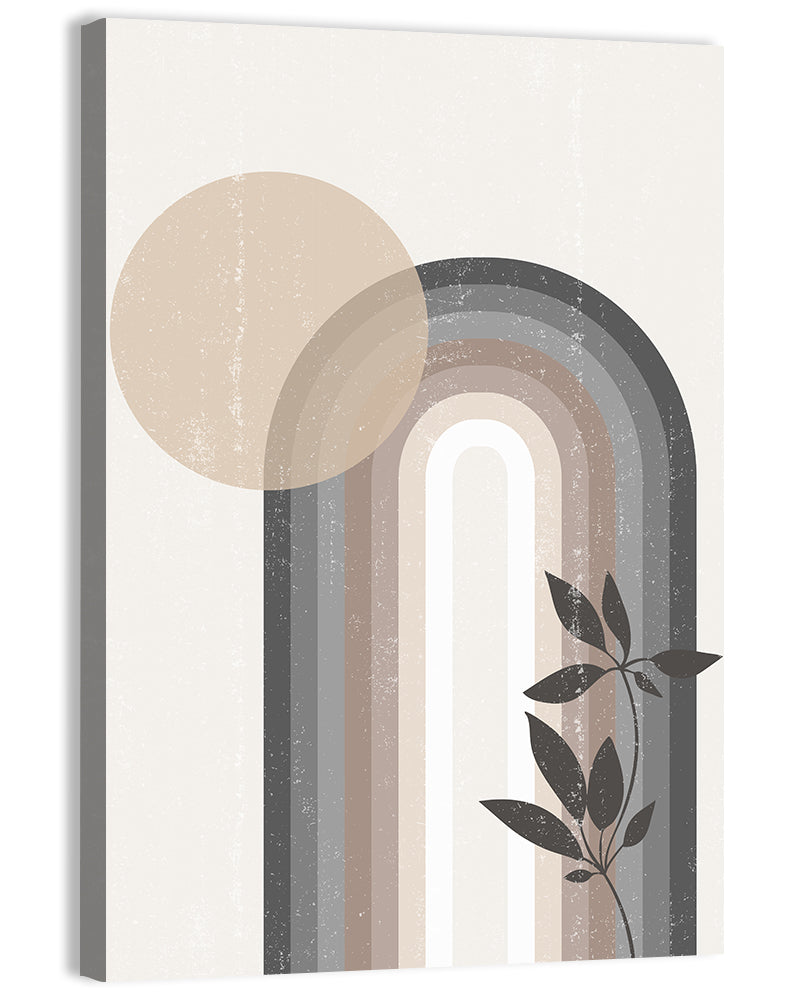Sun Boho Minimalist Iv Wall Art, canvas print, portrait