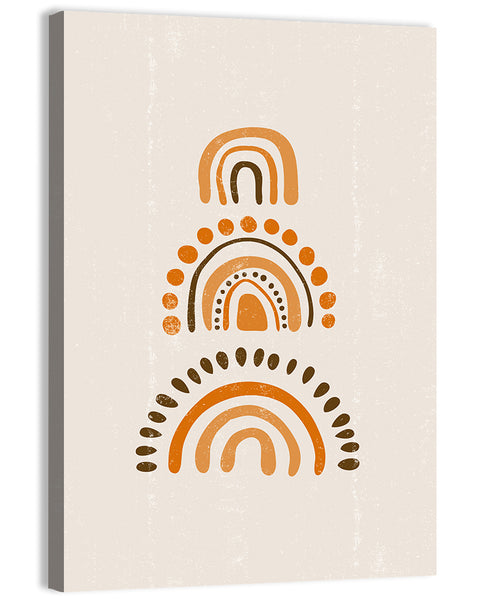 Vintage Boho Rainbow Arches Wall Art