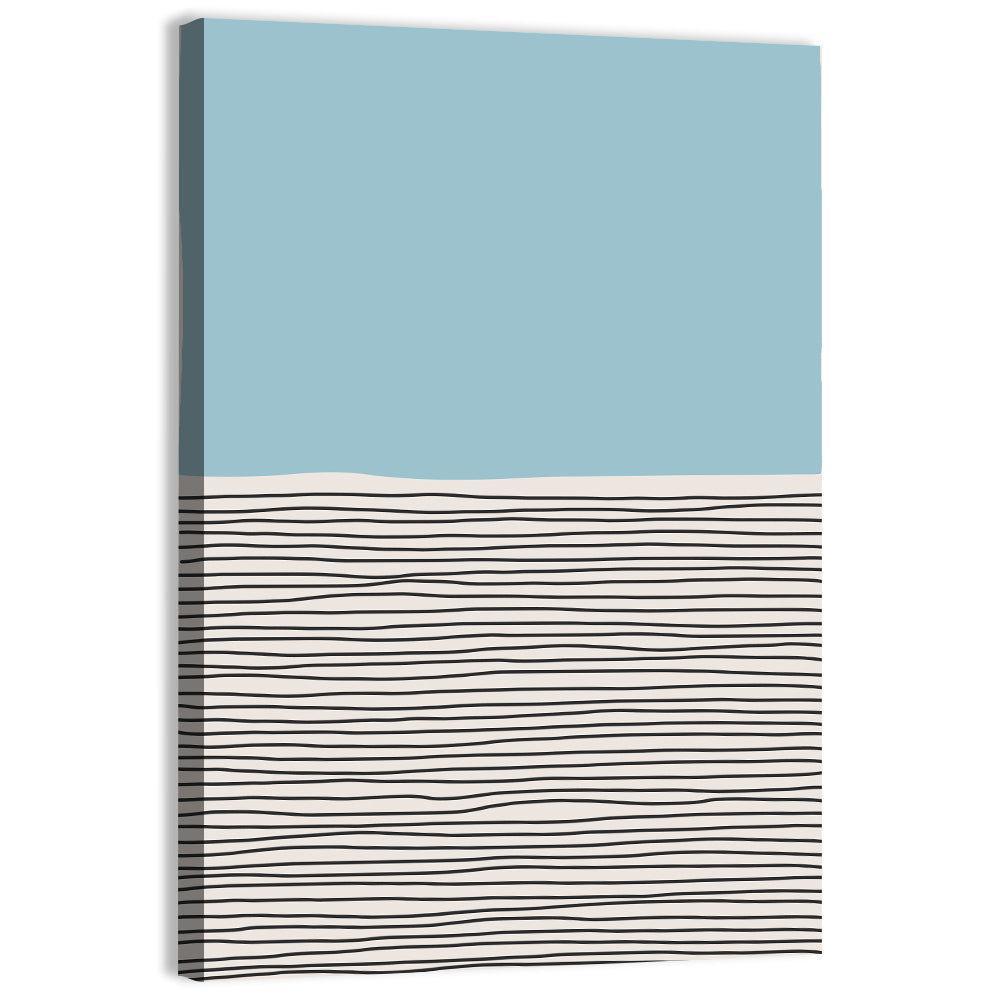 Blue Horizon Minimalist V Wall Art
