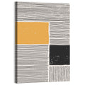 Beige and Yellow Grid Study Wall Art