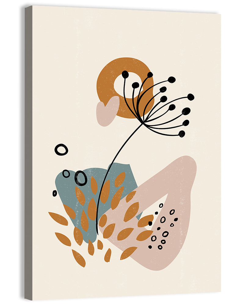 Minimalist Botanical Line Flower Wall Art