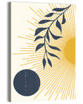 Textured Sun and Moon Abstract Wall Art