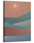 Minimalist Mountain Sunrise Wall Art