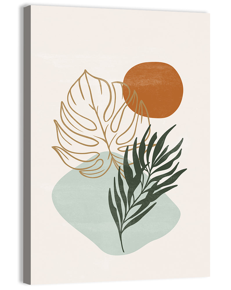 Monstera Sun Botanical Composition Wall Art