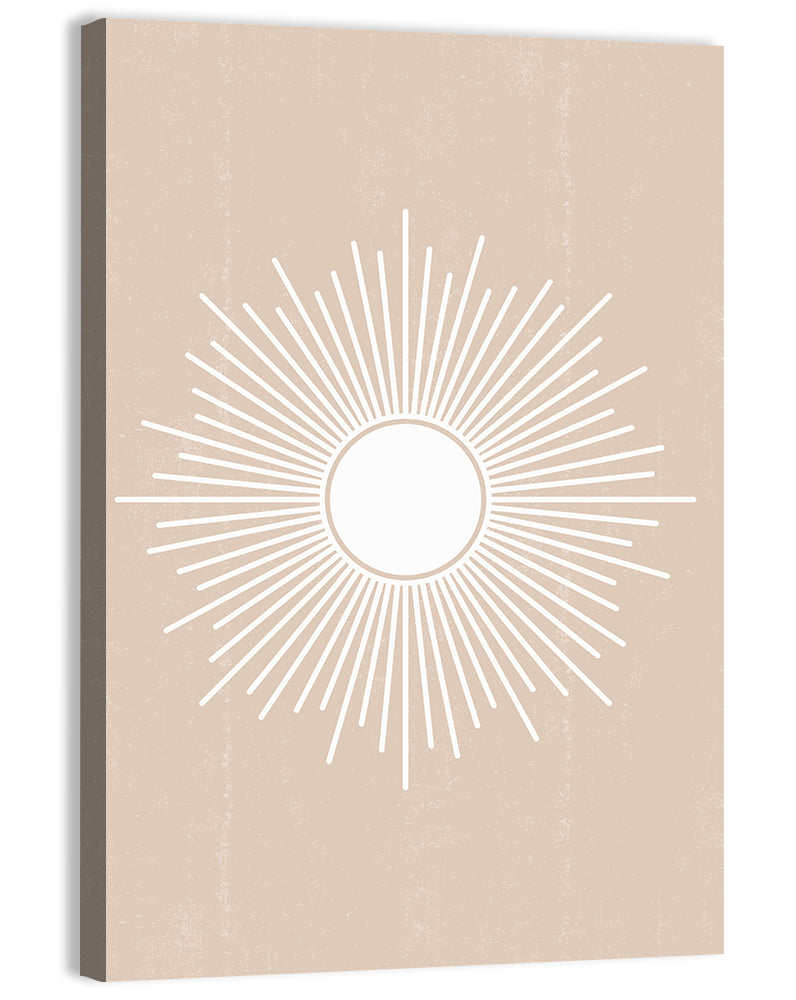 Boho Sun Mandala Wall Art