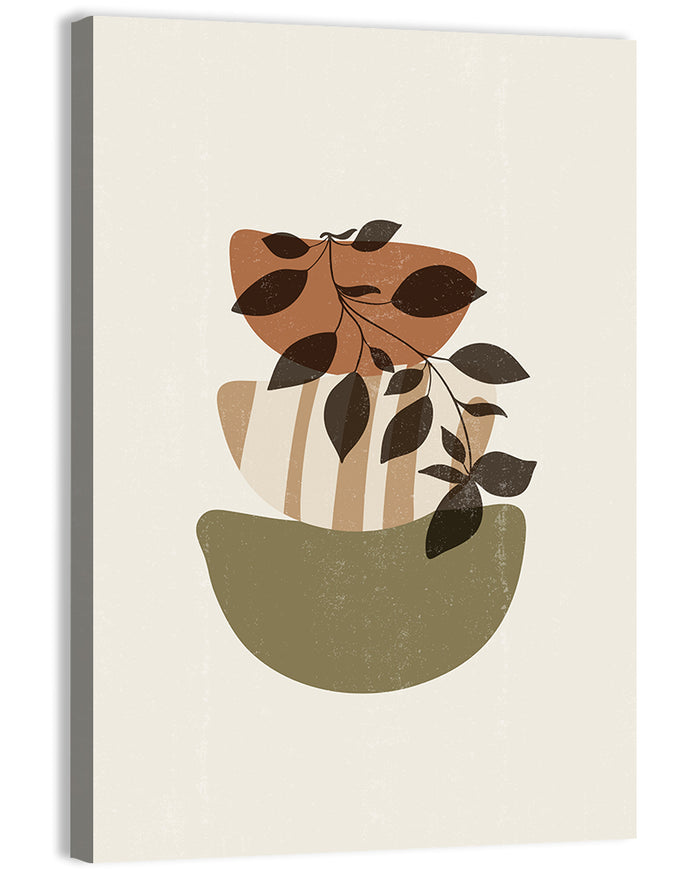 Falling Leaves Branch Wall Art as a canvas print