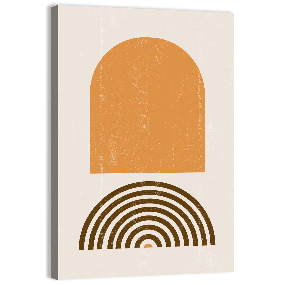 Burnt Sunrise Arch Study Wall Art, canvas print, portrait