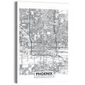 Phoenix Street Grid Map Wall Art
