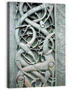 Norwegian Urnes Wood Carving Wall Art