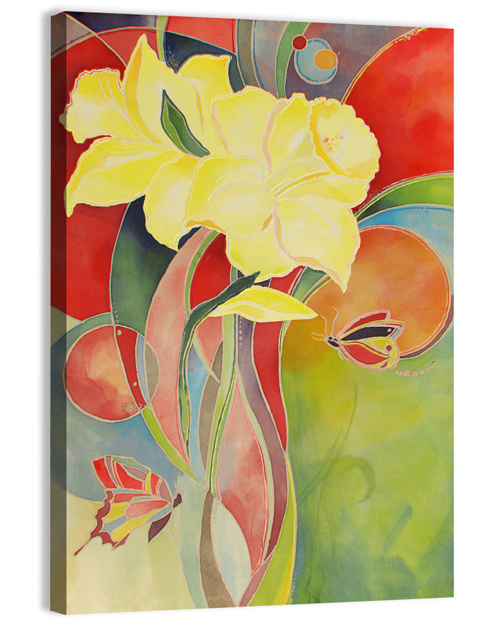 Daffodils in Bloom Wall Art as a canvas print