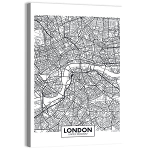 London City Map Wall Art