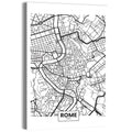 Minimalist Rome City Map Wall Art