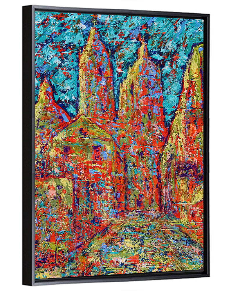 Gothic Spires Cityscape Wall Art