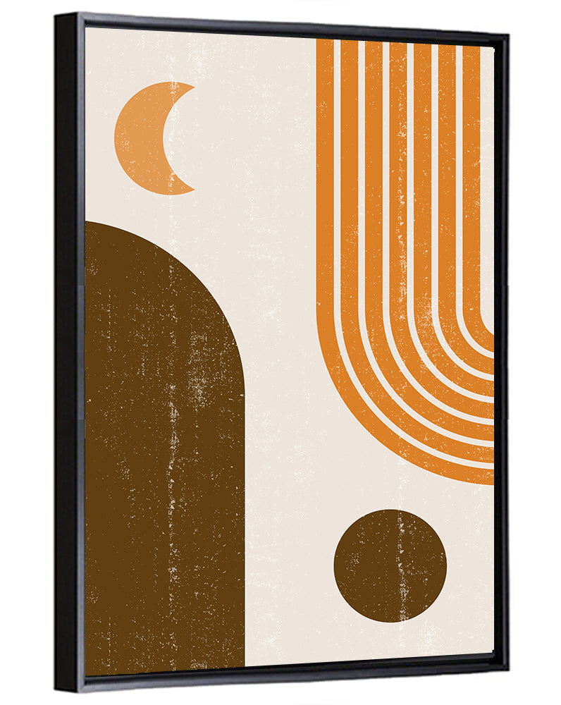 Crescent Moon Arch Abstract Wall Art